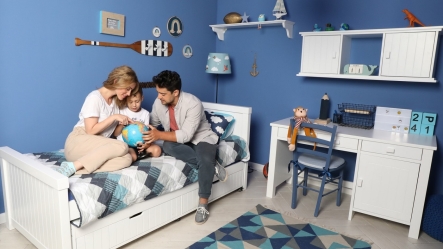 מיטה וחצי גלי עם מגירות