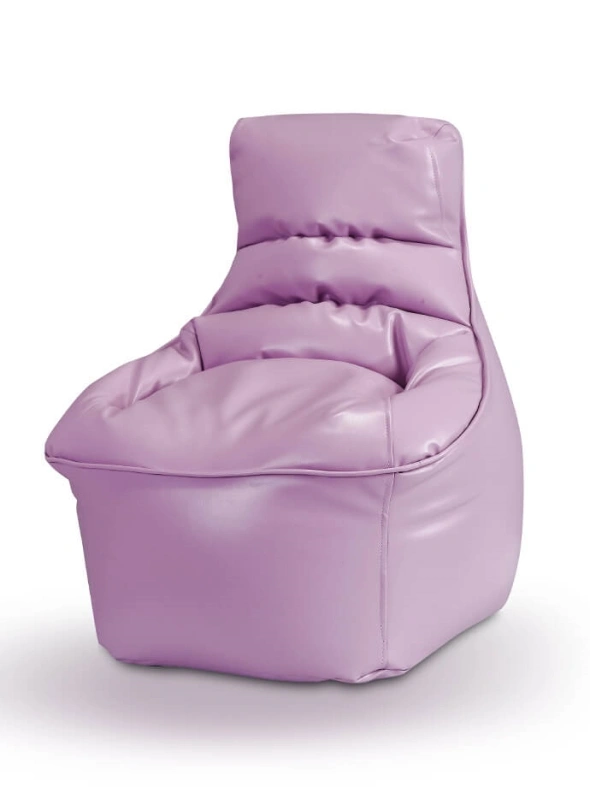 כורסאת ילדים דמוי עור בצבע סגול