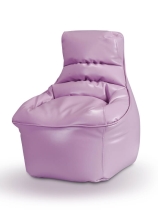 כורסאת ילדים דמוי עור קטנה סגול