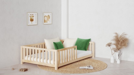מיטת ילדים מונטסורית שקד רחבה