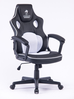 כסא גיימינג COMBAT | שחור לבן