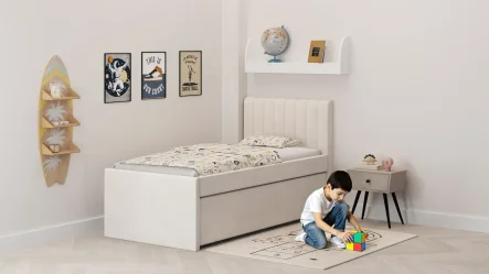 מיטת ילדים מרופדת עדן