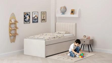 מיטת ילדים מרופדת עדן