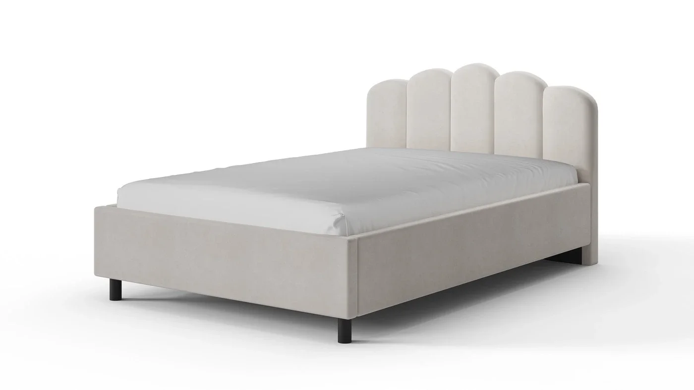 מיטת נוער מרופדת אמילי קטיפה וחצי