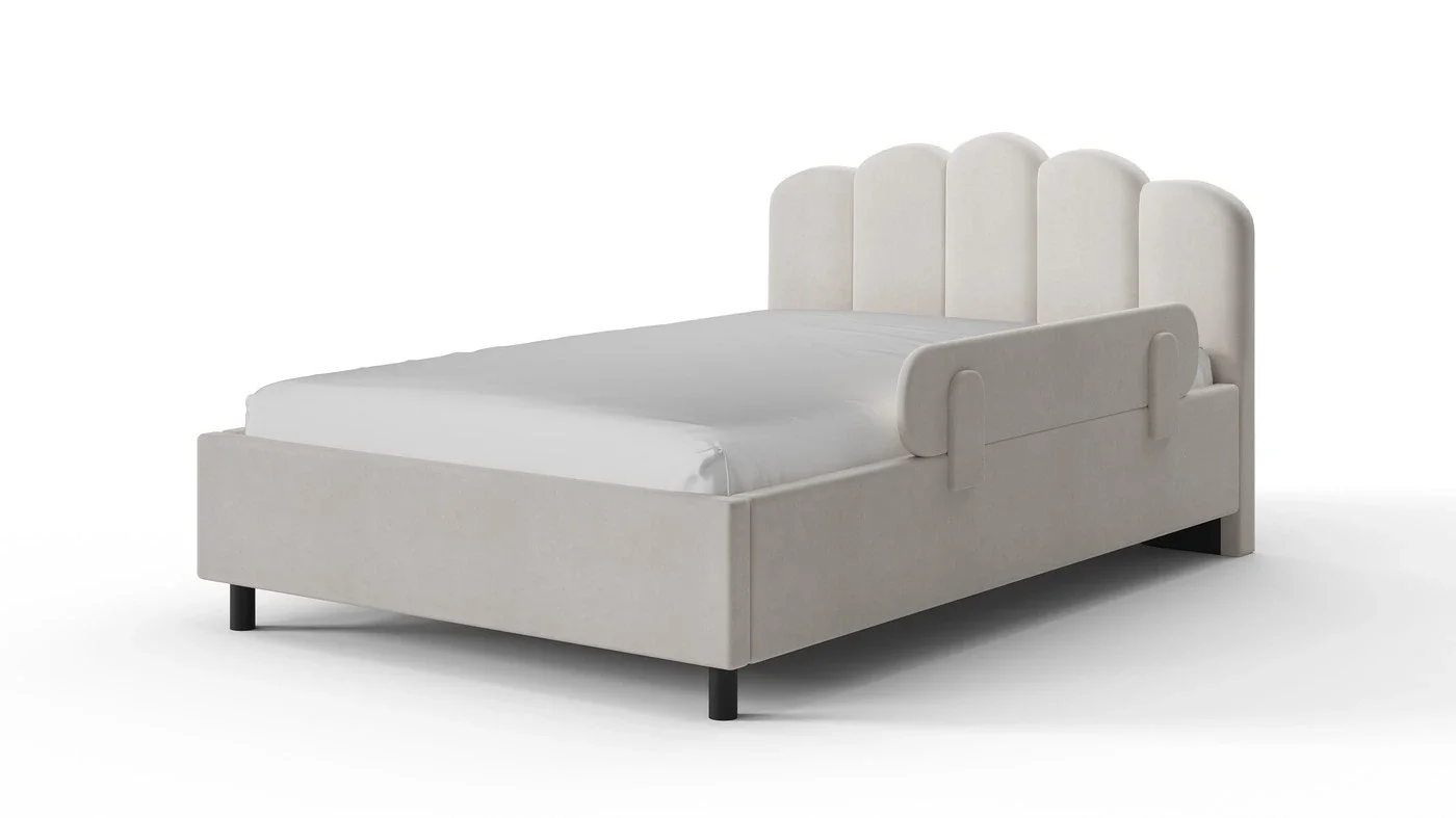 מיטת נוער מרופדת אמילי קטיפה וחצי