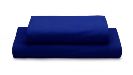 ציפה ג'רסי למיטת יחיד בצבע כחול נייבי