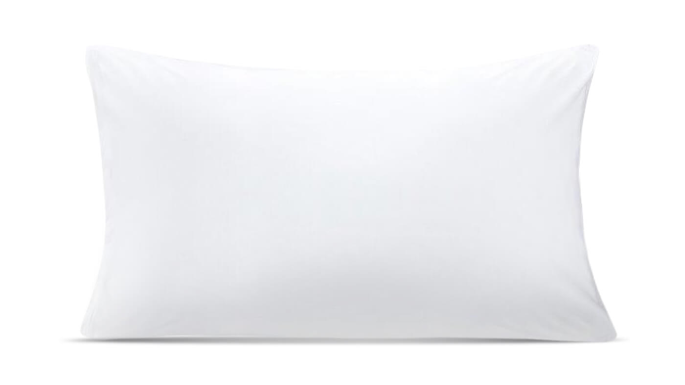 זוג ציפיות ג'רסי לכריות צבע לבן