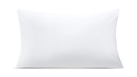 זוג ציפיות ג'רסי לכריות צבע לבן