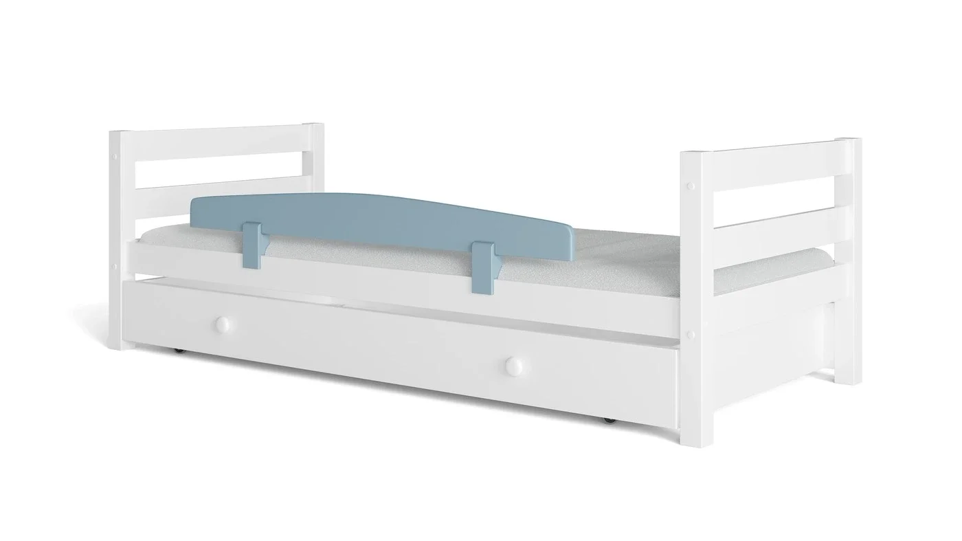 מיטת ילדים מיקה עם מיטת חבר רוחב 80 ס"מ | ללא מעקה אחורי