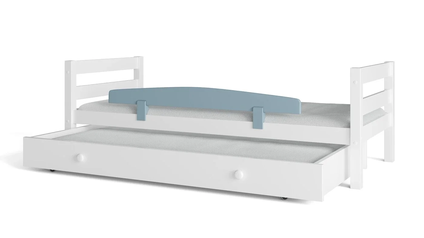 מיטת ילדים מיקה עם מיטת חבר רוחב 80 ס"מ | ללא מעקה אחורי