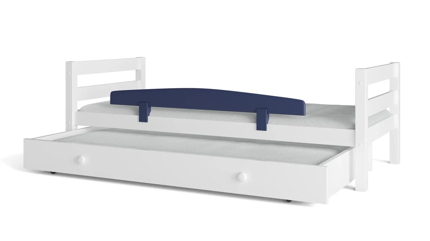 מיטת ילדים מיקה עם מיטת חבר רוחב 80 ס"מ | ללא מעקה אחורי