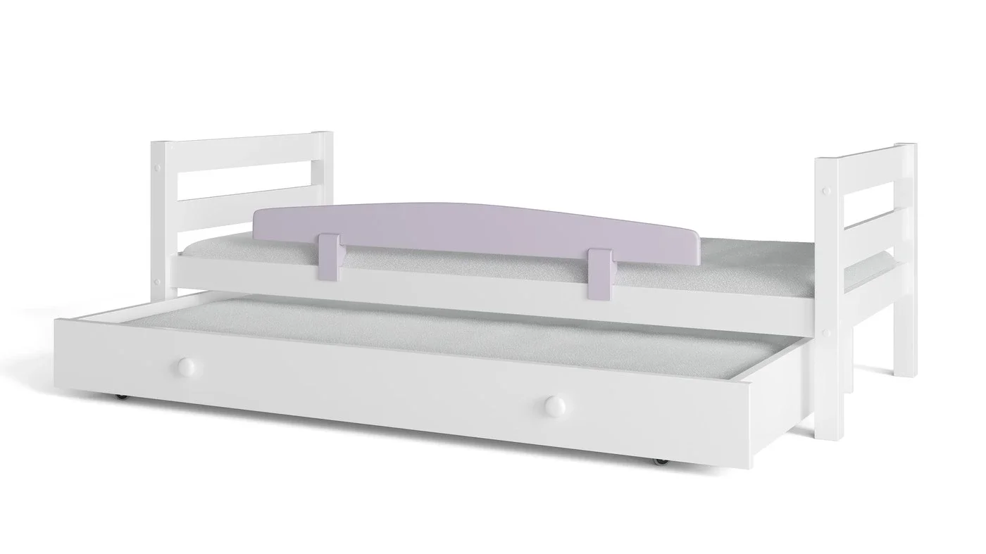 מיטת ילדים מיקה עם מיטת חבר רוחב 90 ס"מ | ללא מעקה אחורי