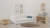מיטת ילדים מיקה עם ארגז רוחב 80 ס"מ | ללא מעקה אחורי