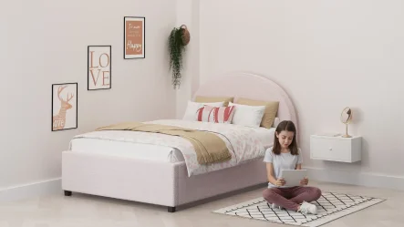 מיטת נוער מרופדת מון