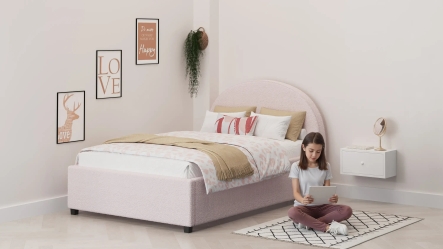 מיטת נוער מרופדת מון