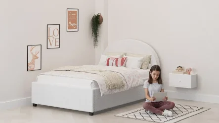 מיטת נוער מרופדת מון