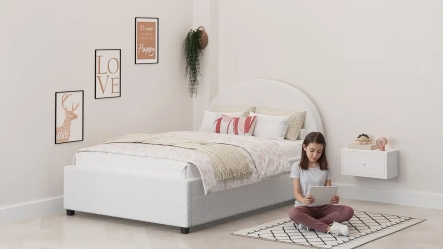 מיטת נוער מרופדת מון