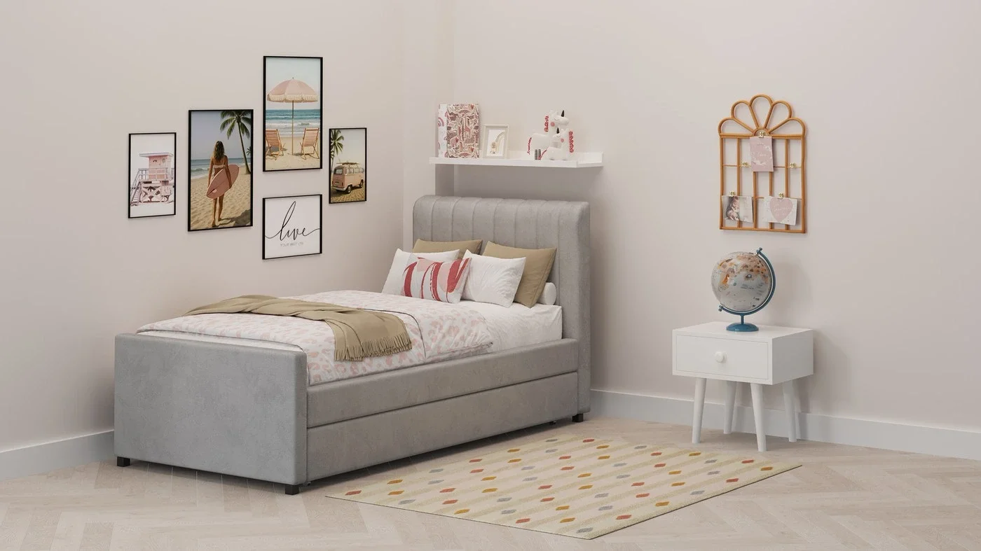 מיטת ילדים מרופדת נועם