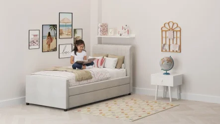 מיטת נוער מרופדת נועם