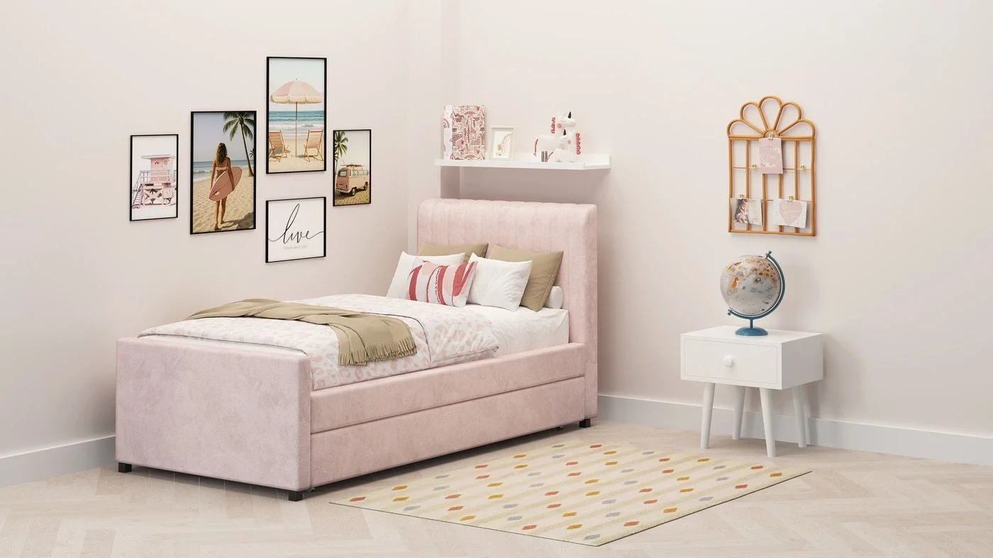 מיטת נוער מרופדת נועם