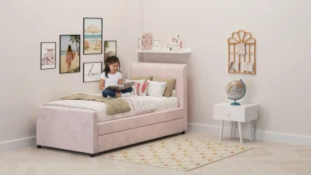 מיטת נוער מרופדת נועם