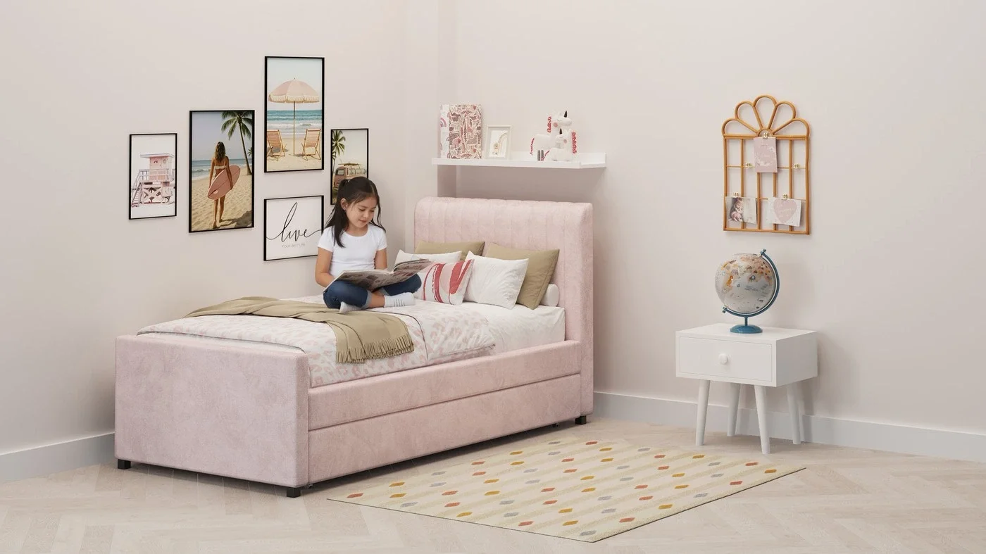 מיטת נוער מרופדת נועם