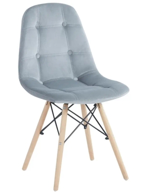 כסא מרופד נאפולי | צבע אפור