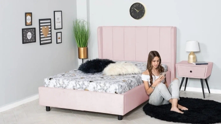 מיטת נוער מרופדת עלמה