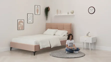 מיטת נוער מרופדת ריף