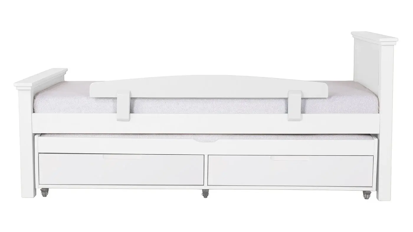 מיטת ילדים אריאל רוחב 80 ס"מ | צבע לבן אטום