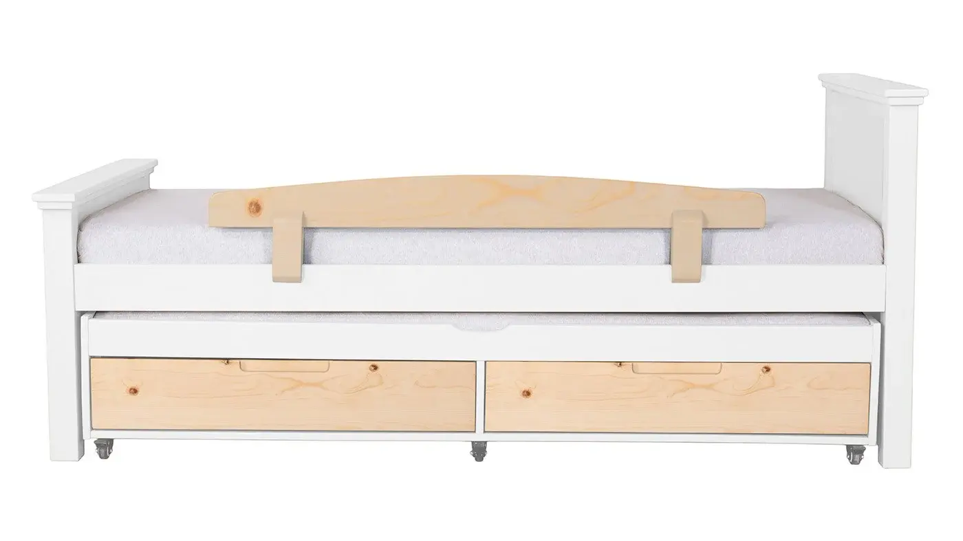 מיטת ילדים אריאל רוחב 80 ס"מ | צבע לבן אטום