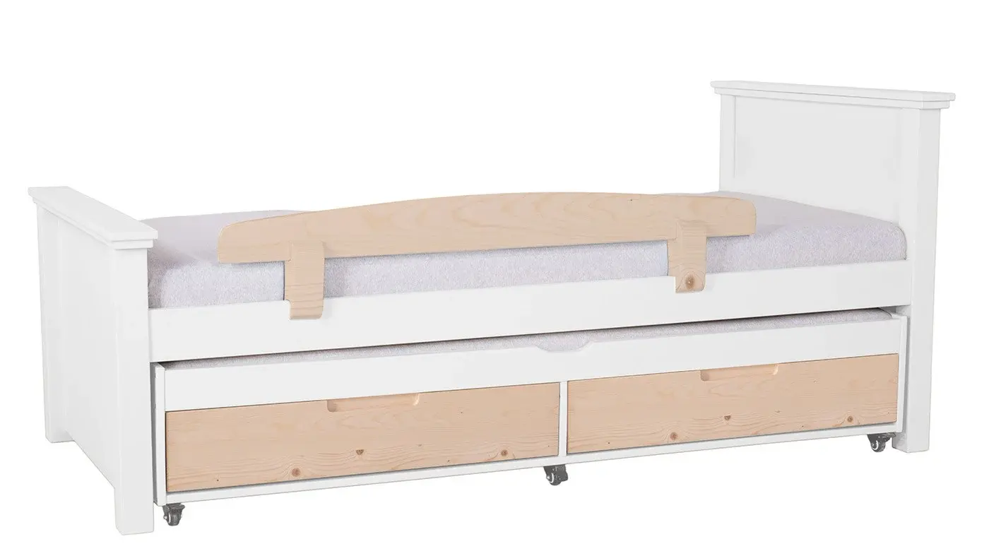 מיטת ילדים אריאל רוחב 80 ס"מ | צבע לבן אטום