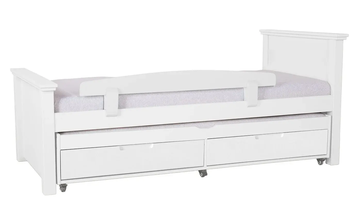 מיטת ילדים אריאל רוחב 80 ס"מ | צבע לבן אטום