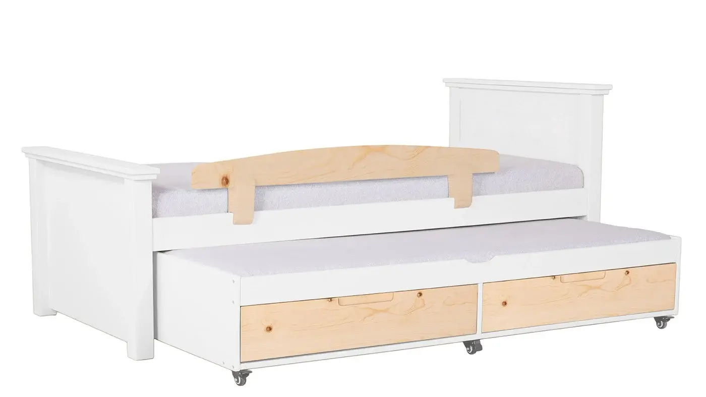 מיטת ילדים אריאל רוחב 80 ס"מ | צבע לבן אטום