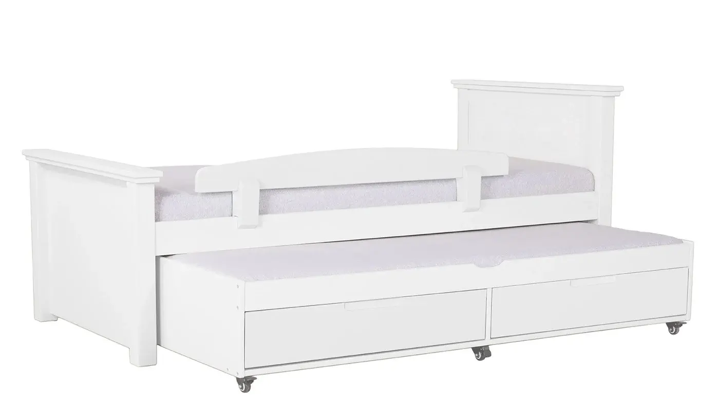 מיטת ילדים אריאל רוחב 80 ס"מ | צבע לבן אטום