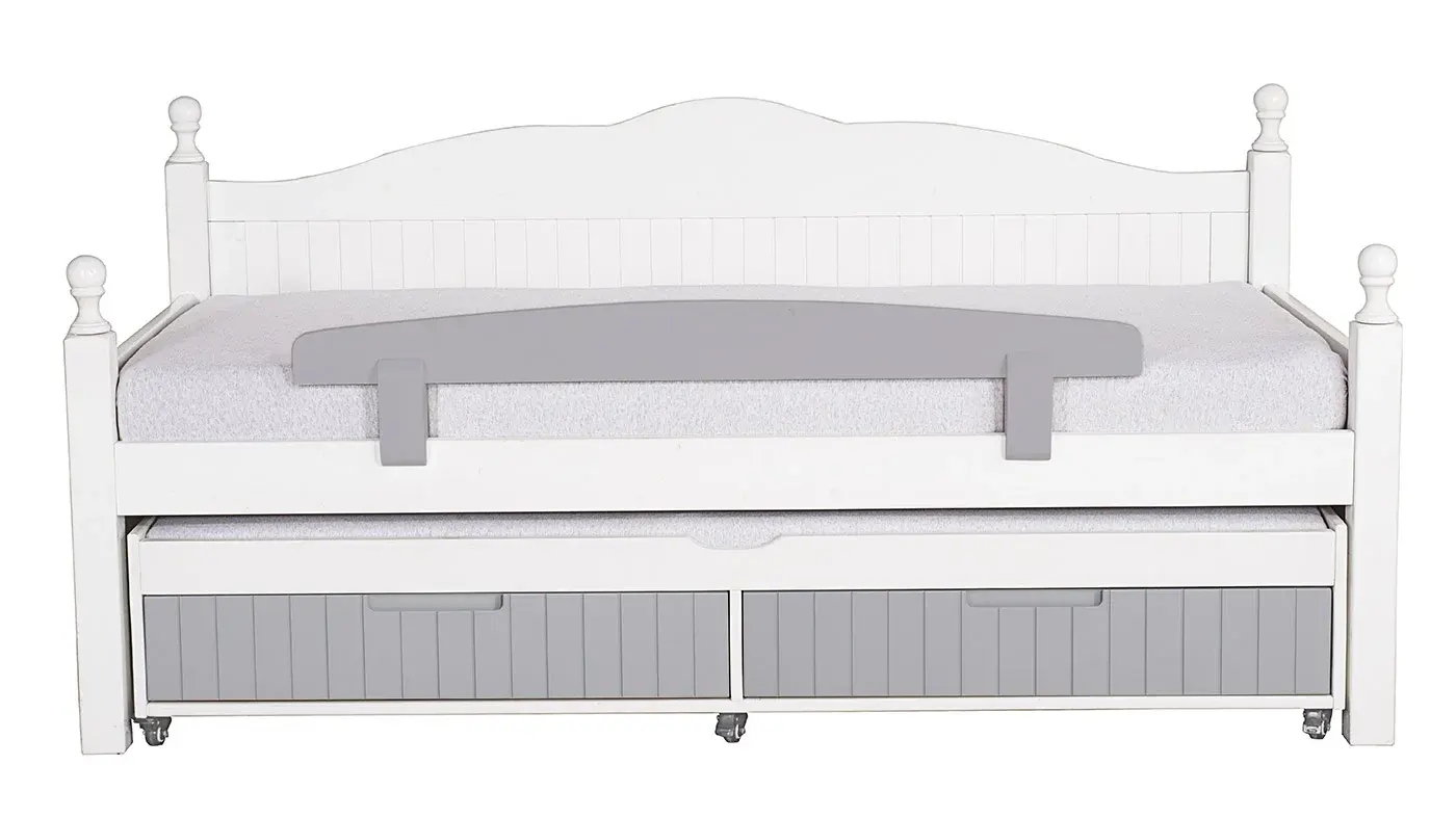 מיטת ילדים לירון רוחב 90 ס"מ | צבע לבן אטום