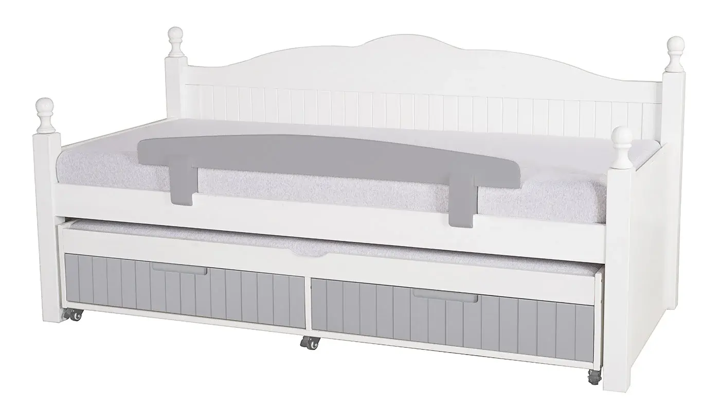 מיטת ילדים לירון רוחב 90 ס"מ | צבע לבן אטום