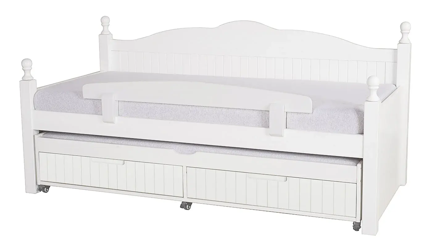 מיטת ילדים לירון רוחב 90 ס"מ | צבע לבן אטום