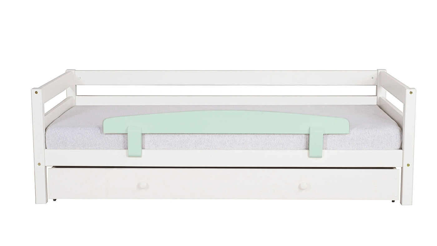 מיטת ילדים מיקה עם ארגז רוחב 80 ס"מ | עם מעקה אחורי