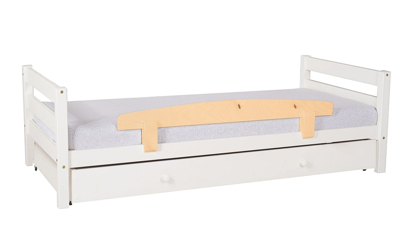 מיטת ילדים מיקה עם ארגז רוחב 80 ס"מ | ללא מעקה אחורי