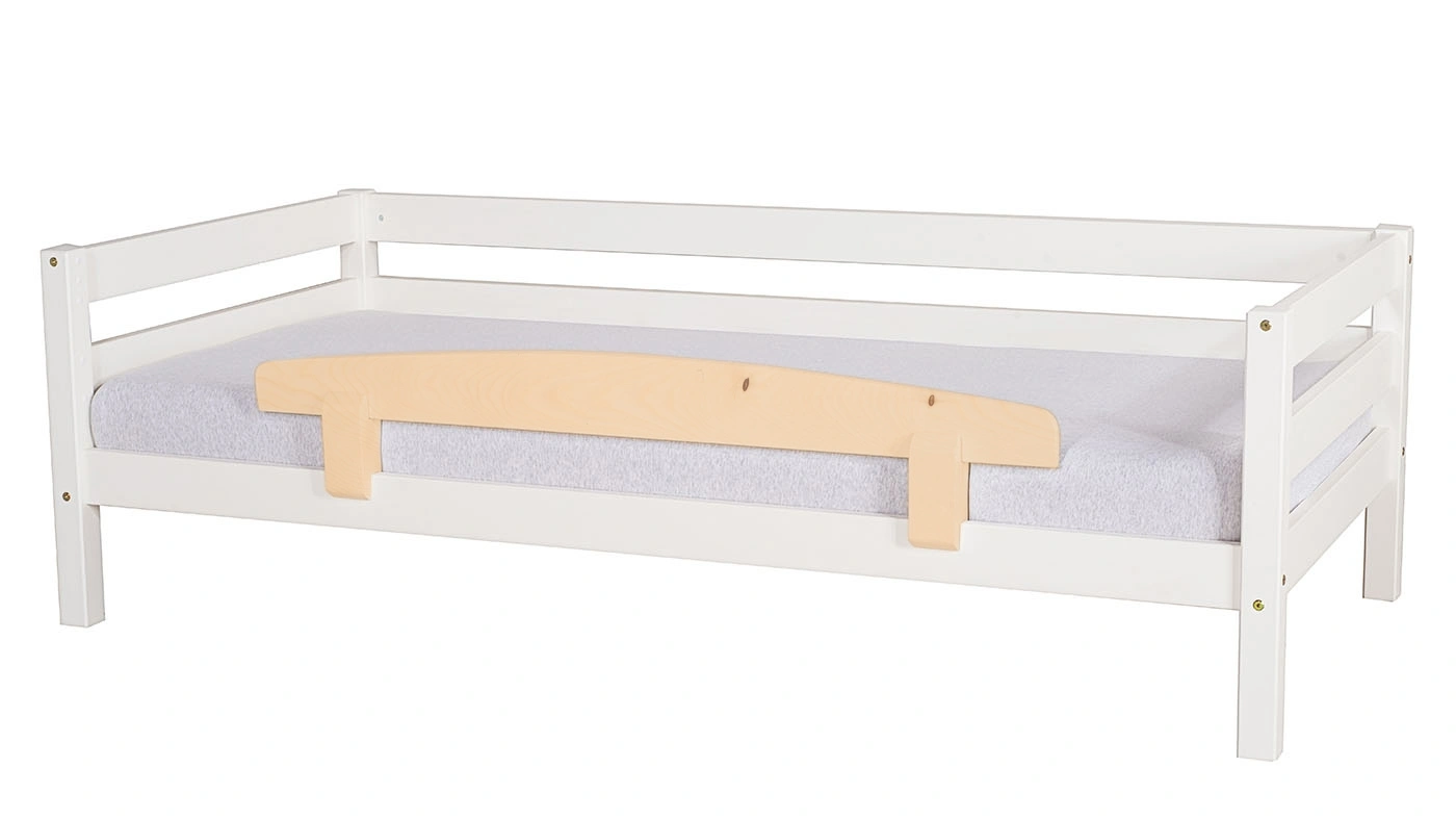 מיטת ילדים מיקה רוחב 90 ס"מ | עם מעקה אחורי