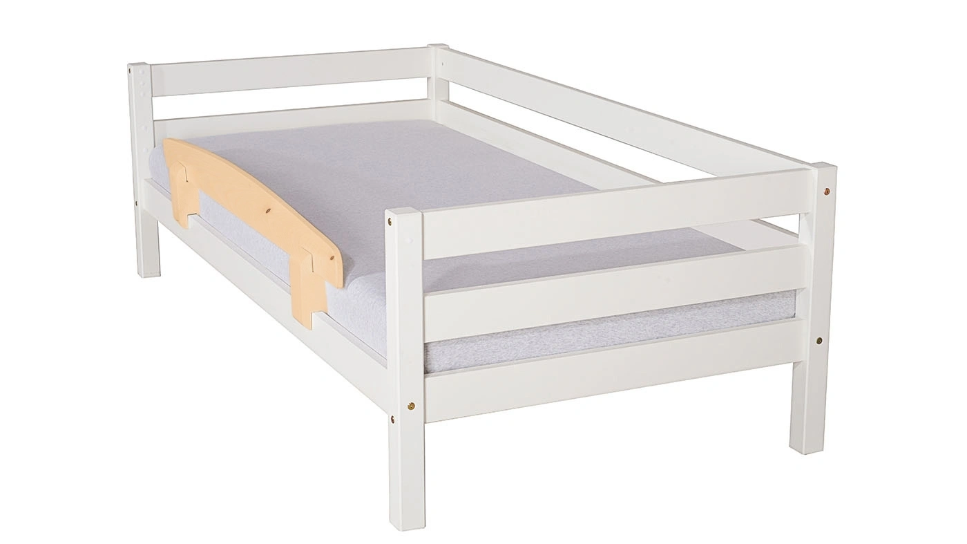 מיטת ילדים מיקה רוחב 90 ס"מ | עם מעקה אחורי