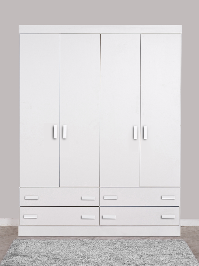 ארון ילדים עומר 4 דלתות | גובה 200 ס"מ