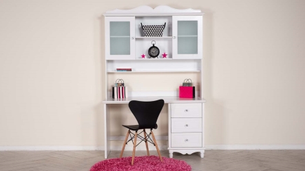 סט שולחן כתיבה ויחידת מדפים שירה