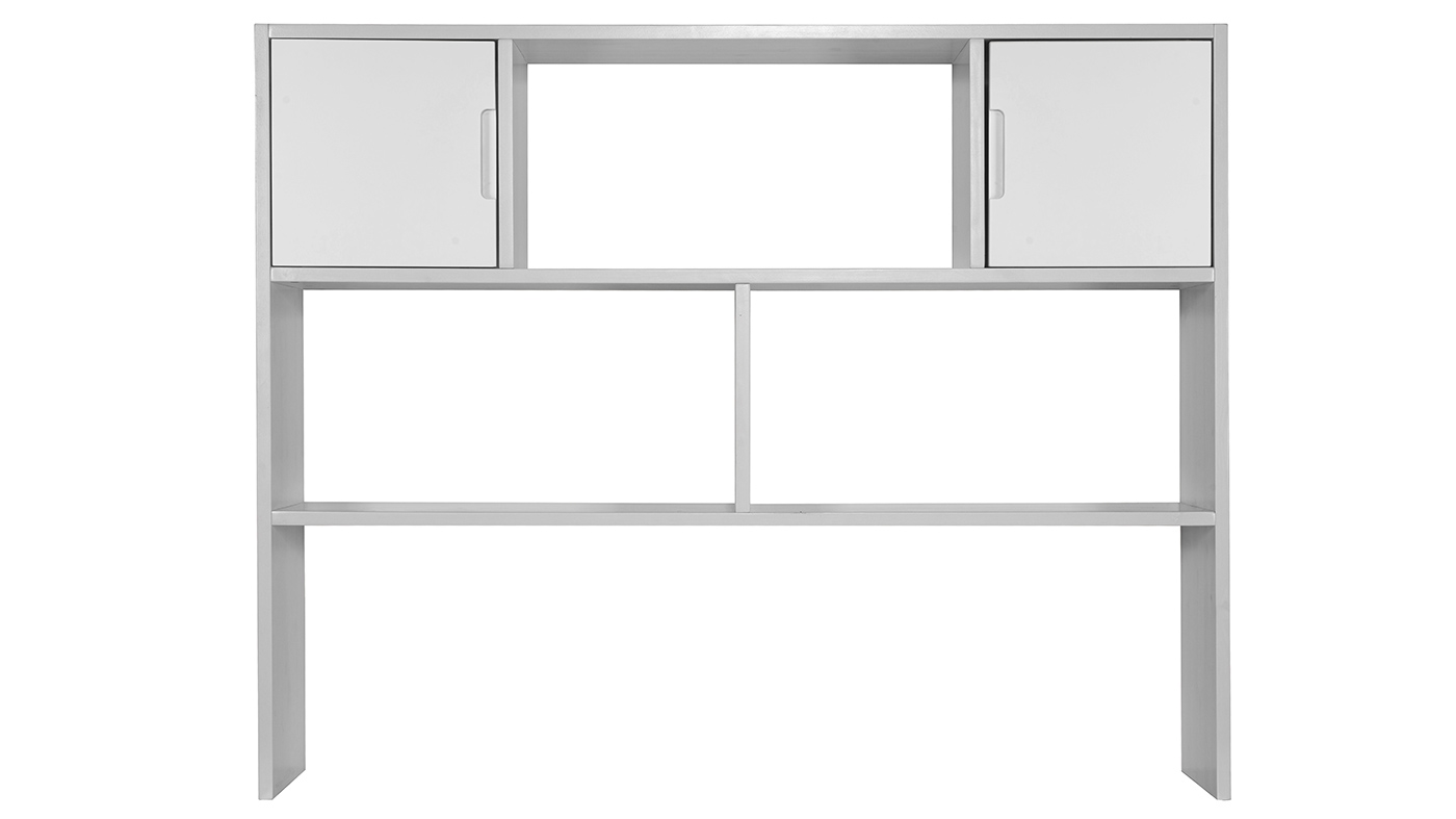 יחידת מדפים אופיר | צבע לבן אטום