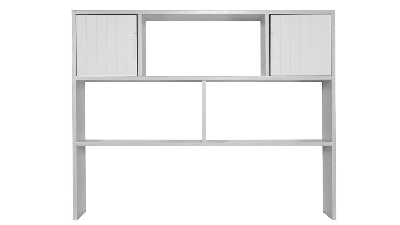 יחידת מדפים אופיר | צבע לבן אטום