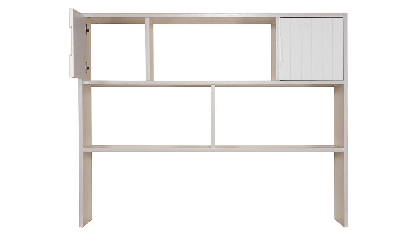 יחידת מדפים אופיר | צבע לבן אטום