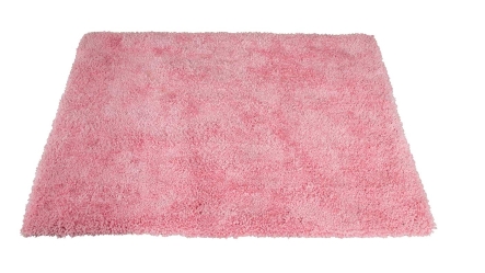 שטיח שאגי רך מלבני בצבע ורוד
