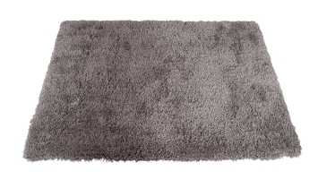 שטיח שאגי רך מלבני בצבע אפור