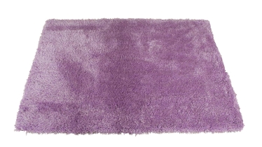 שטיח שאגי רך מלבני בצבע סגול